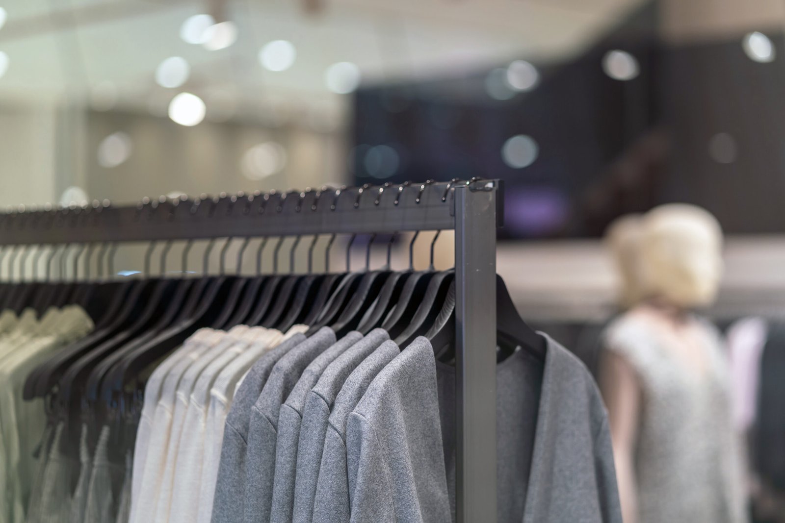 clothes line in glasses shop at shopping department store for shopping , business fashion and advertisement concept